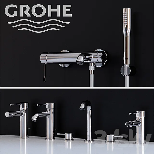 Set mixer Grohe Essence New (Part 1) 3DModel