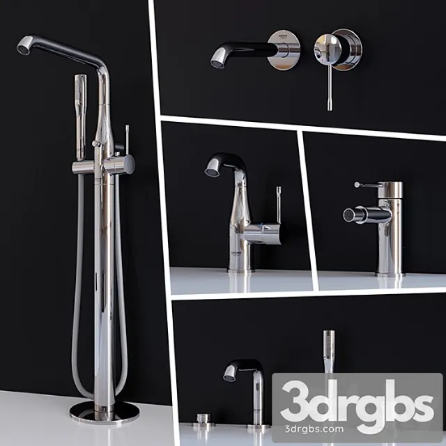 Set mixer Grohe Essence New Part 2 3D Model Free