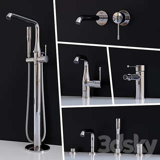 Set mixer Grohe Essence New (Part 2) 3D Model