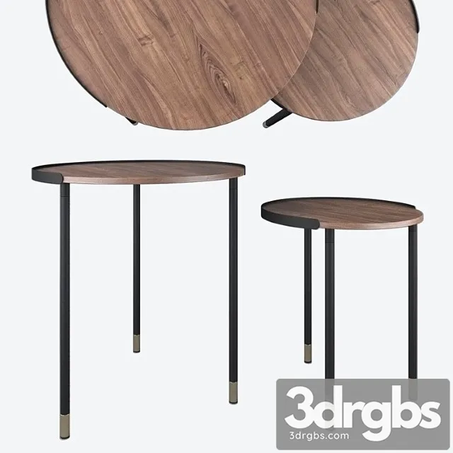 Set of 2 tables aliner cc0756m46 la forma 2 3D Model Download
