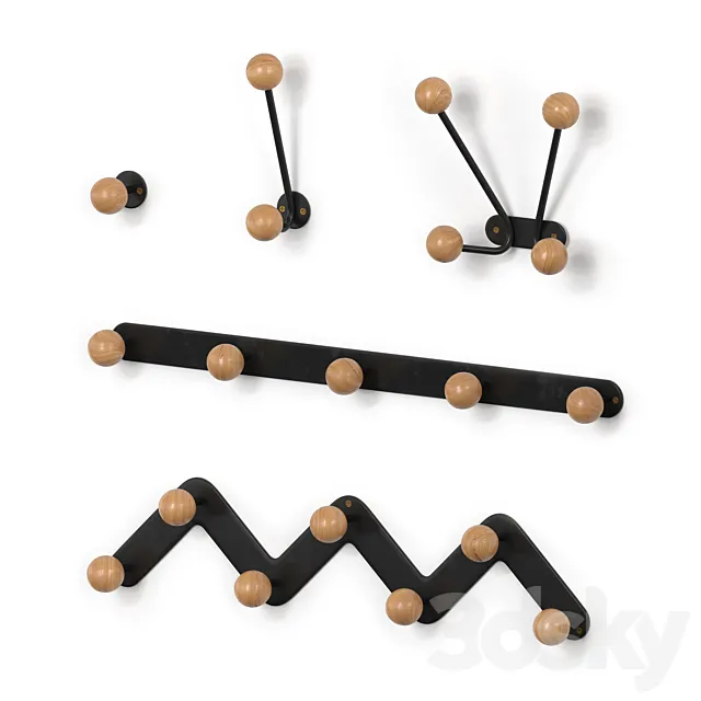Set of 5 wall hooks LA REDOUTE INTERIEURS - Agama Free Download