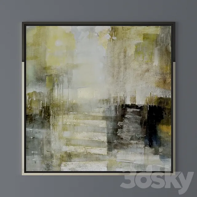 Set of abstract paintings 30 3D Model