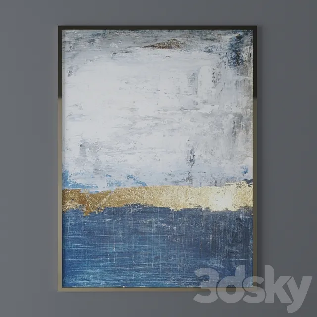 Set of abstract paintings 35 3D Model