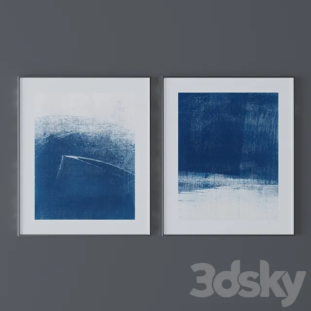 Set of abstract paintings 41 3D Model