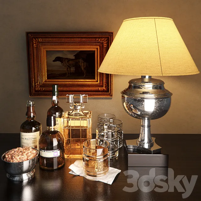 Set of alcohol 3DModel