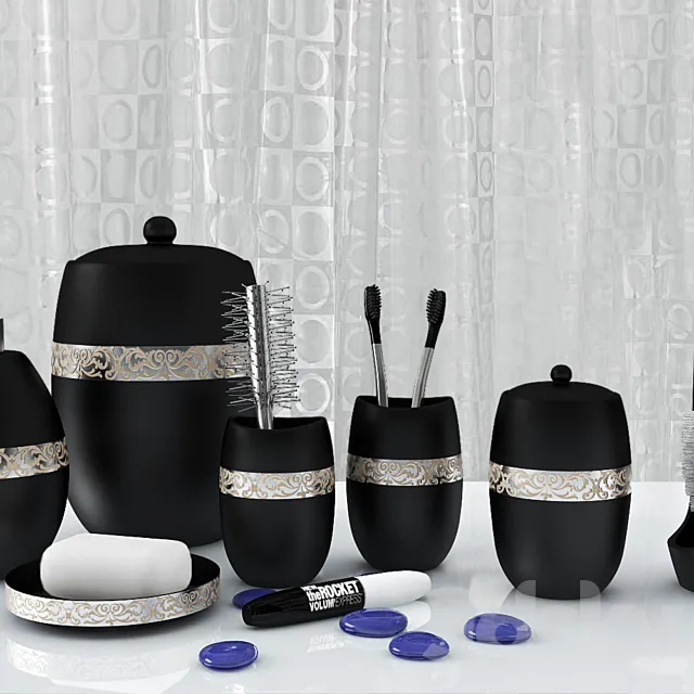 Set of bathroom accessories Martha 3D Model