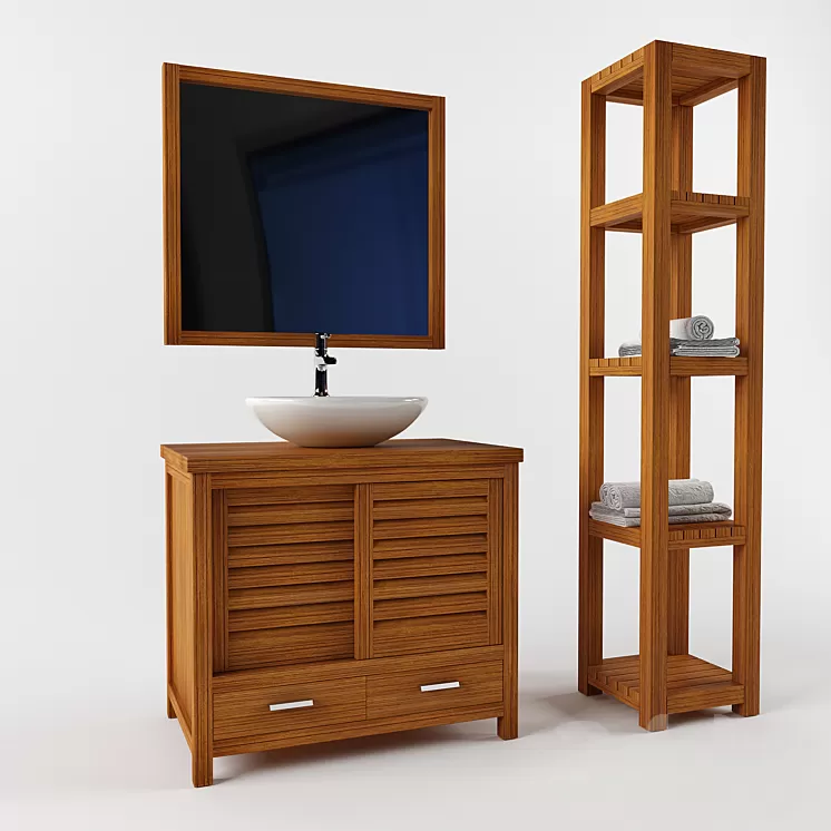set of bathroom furniture 3D Model