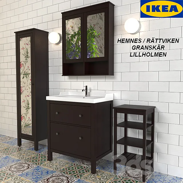 Set of bathroom furniture 3DModel