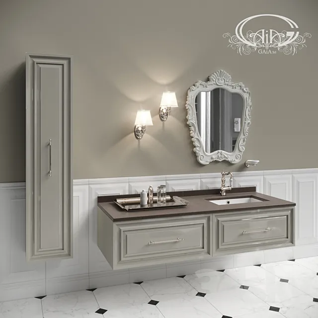 Set of bathroom furniture Gaia # 1 3DModel
