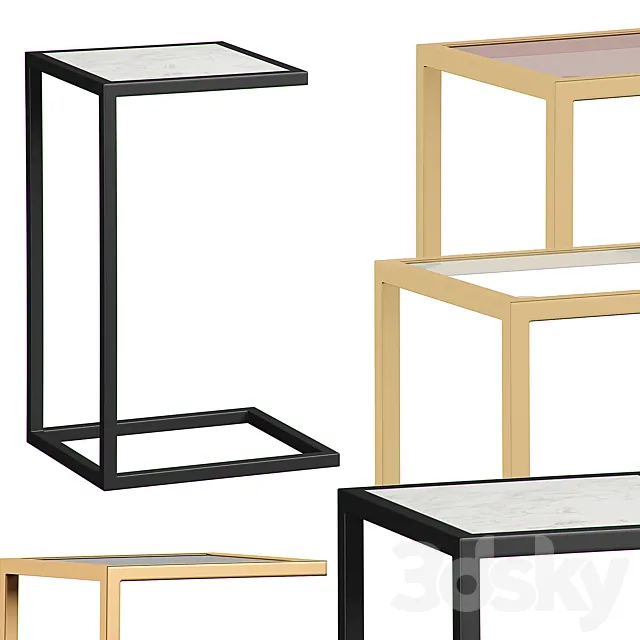 Set of bedside tables from FOR MISS SHOP 3D Model