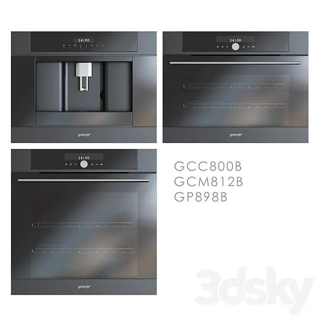 Set of built-in kitchen appliances Gorenje 3D Model