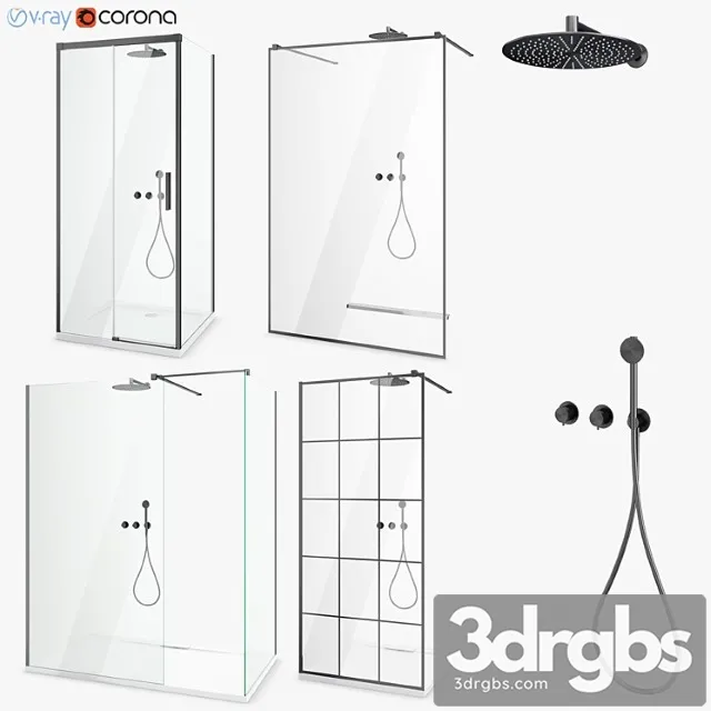 Set of Cabins Radaway Set 47 3D Model Free