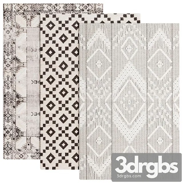 Set of Carpets 078 3D Model Free