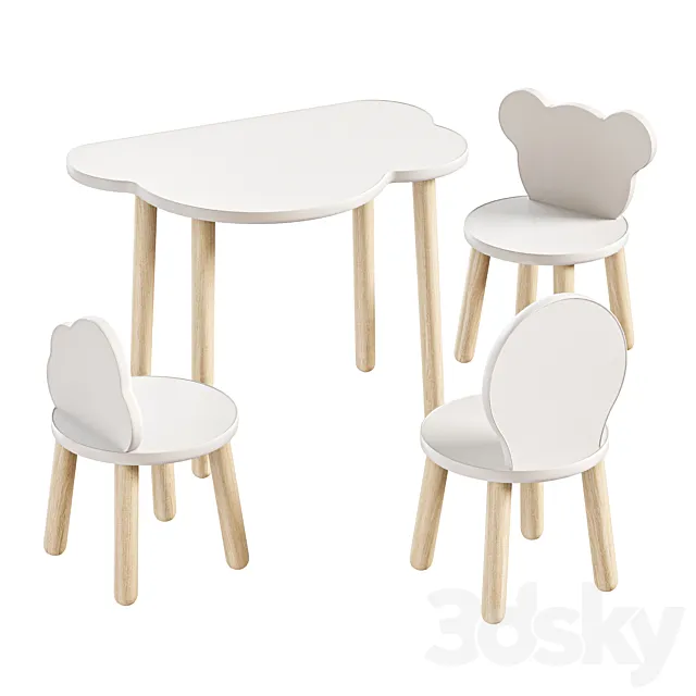Set of children’s furniture Todi 3D Model