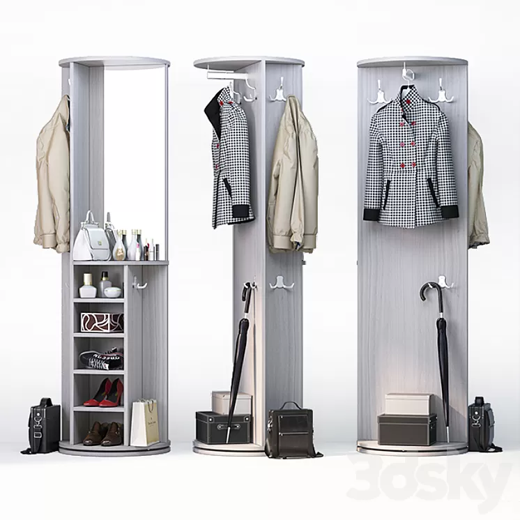 Set of clothes shoes and accessories for mix 4 wardrobe 3D Model