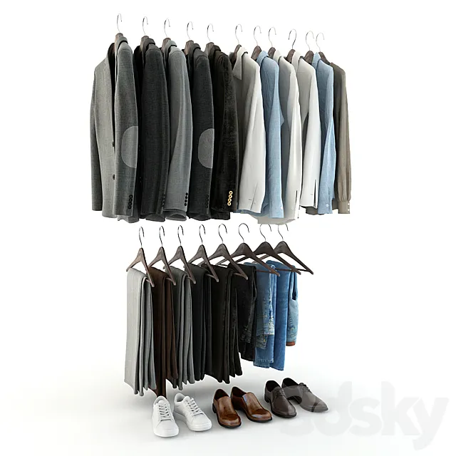 Set of clothes_06 3D Model