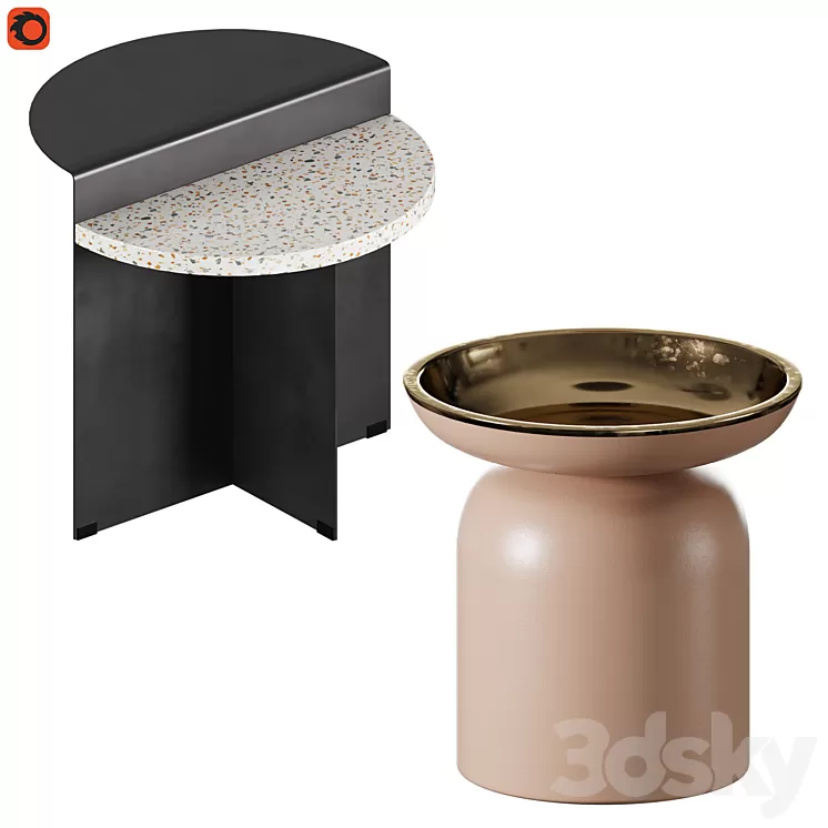 Set of coffee tables Cleary and Neiva 3D Model
