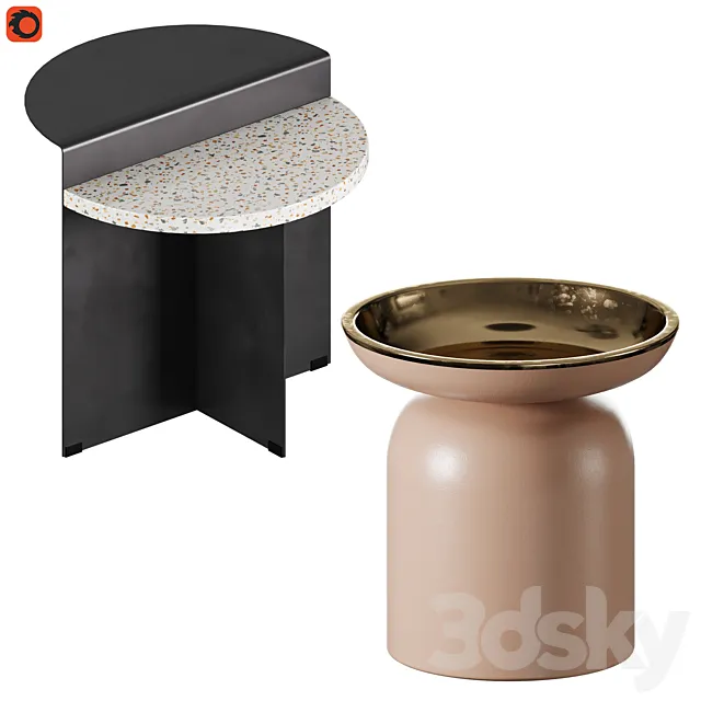 Set of coffee tables Cleary and Neiva 3DModel