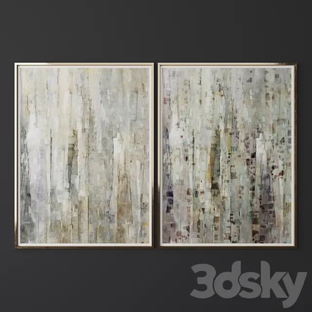 Set of contemporary art 22 3D Model