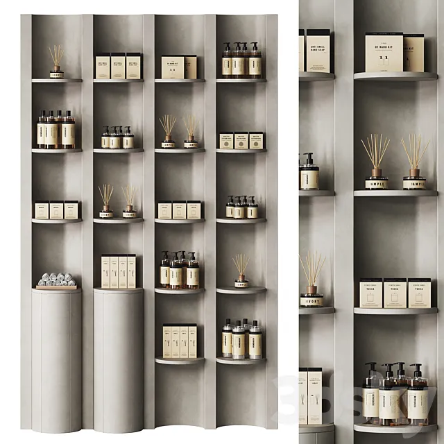 Set of cosmetics for the store 2 3D Model