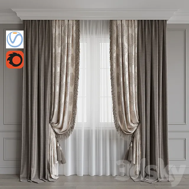 Set of curtains 84 Free Download