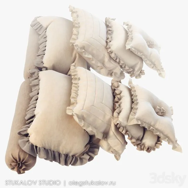 Set of cushions 3D Model