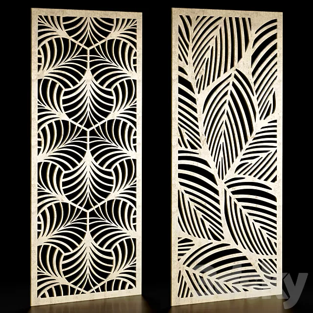 Set of decorative panels 28 Free Download