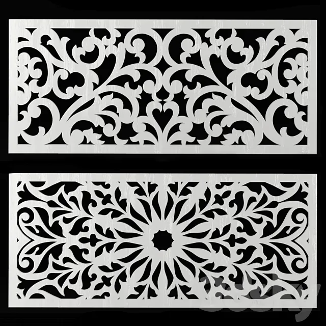 Set of decorative panels 6 Free Download