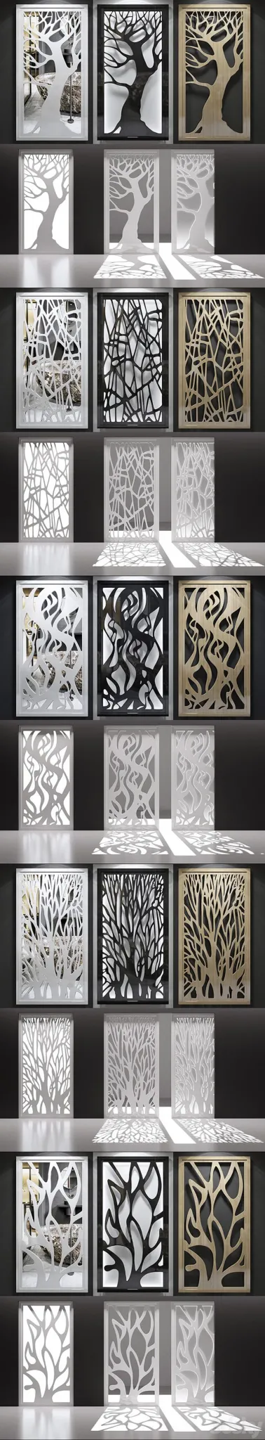 Set of decorative panels_15 3D Model