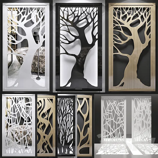 Set of decorative panels_15 Free Download
