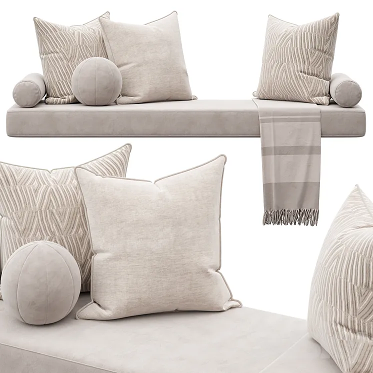 Set of decorative pillows 006 Free Download