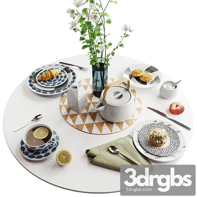 Set of Dishes in Scandinavian Style Free Download