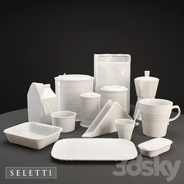 Set of dishes Seletti Free Download