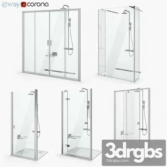 Set of Doors Ravak Set 20 3D Model Free