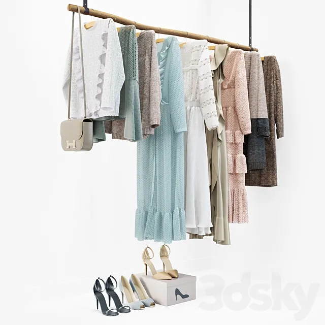 Set of dresses 3D Model
