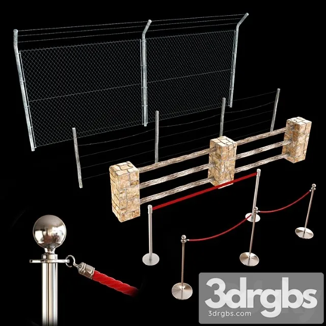 Set of fences – from love to hate 3D Model Download
