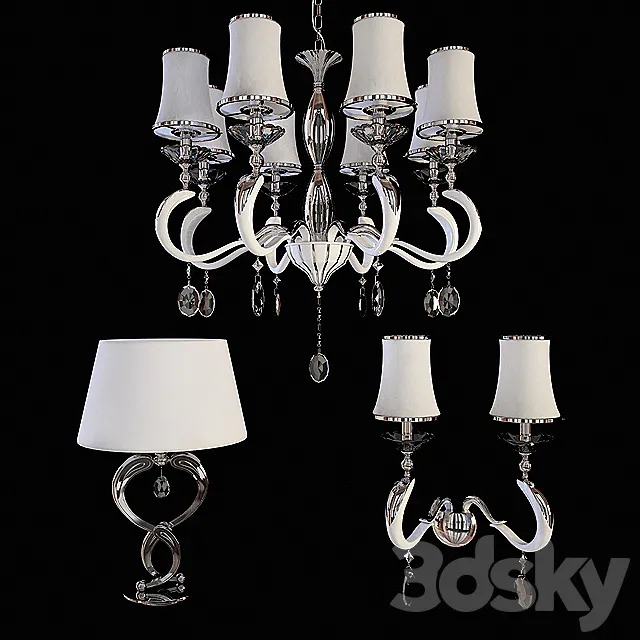 Set of fixtures (China). 3D Model