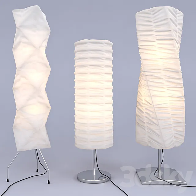 Set of floor lamps 3DModel