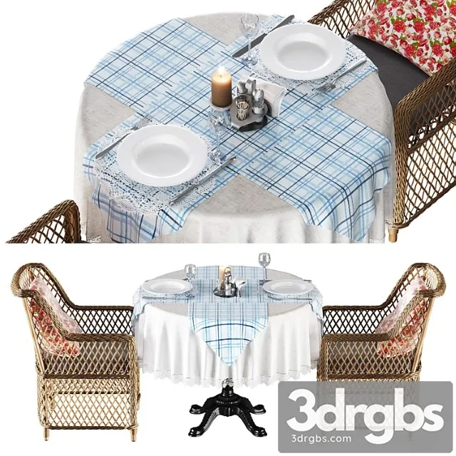 Set of furniture for the terrace 2 Free Download