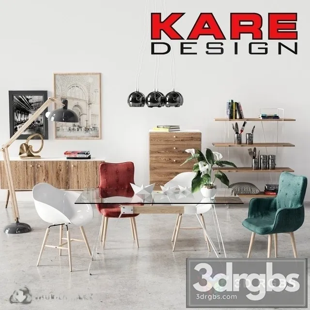 Set of Furniture Kare Design Free Download