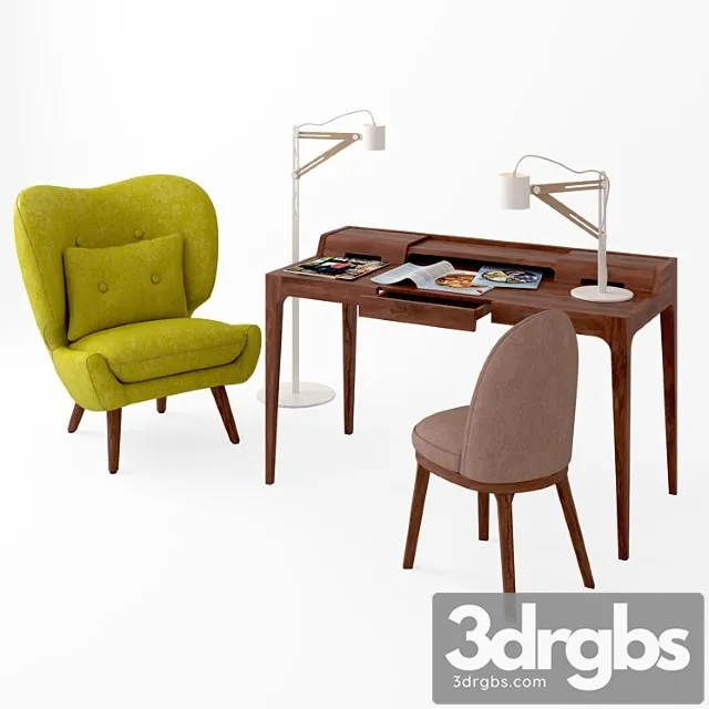 Set of furniture macchiato and zhida 2 3D Model Free