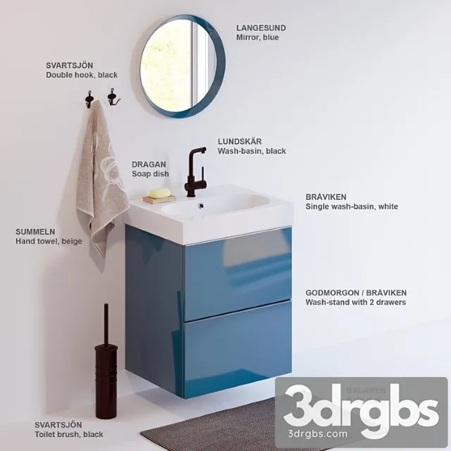 Set of ikea 3D Model Download