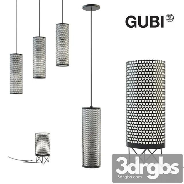 Set of lamps gubi 3D Model Free