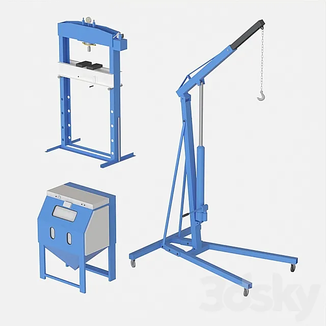 Set of machines 3DModel