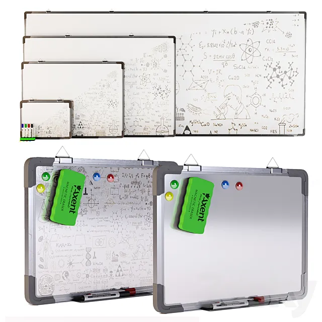Set of magnetic boards FORPUS 3D Model