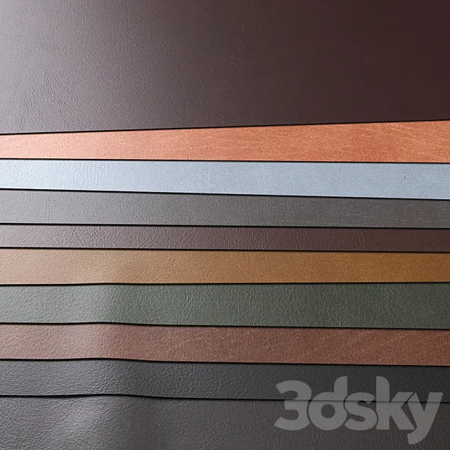 Set of materials “Leather” 3D Model
