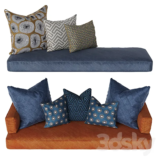 Set of matresses 3D Model
