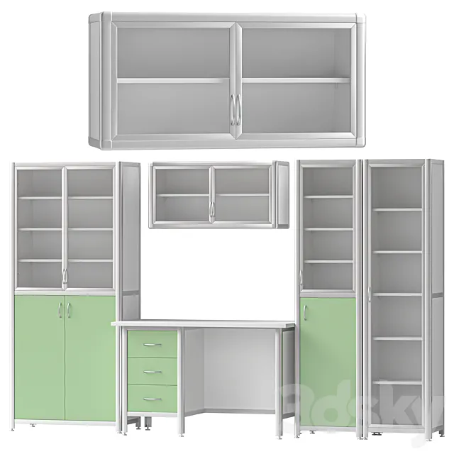 set of medical furniture "Lavkor" 3D Model