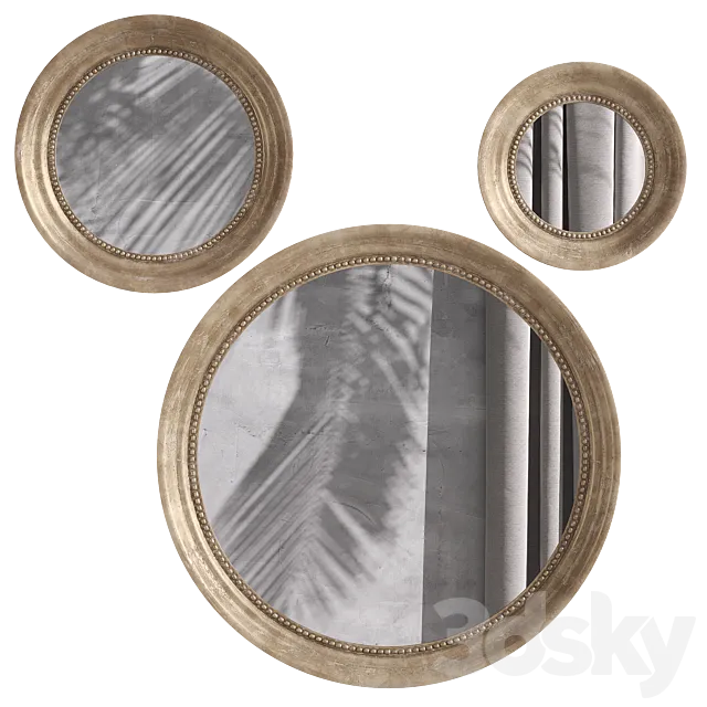 Set of mirrors Afsan_3 La Redoute 3D Model