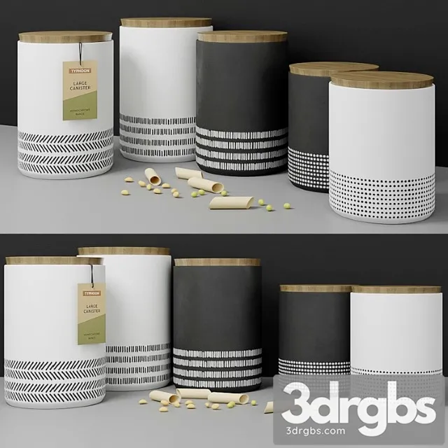 Set of monochrome inmyroom 3D Model Free
